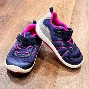 Stride Rite Navy and Pink Kids Sneakers